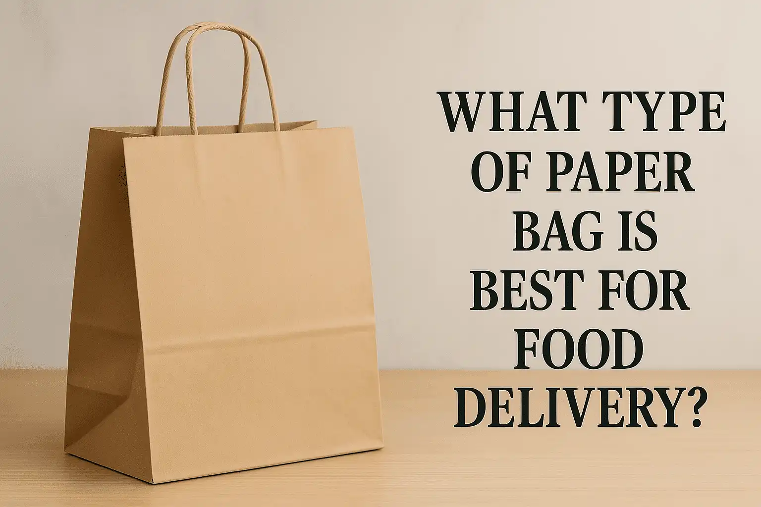 What type of paper bag is best for food delivery?